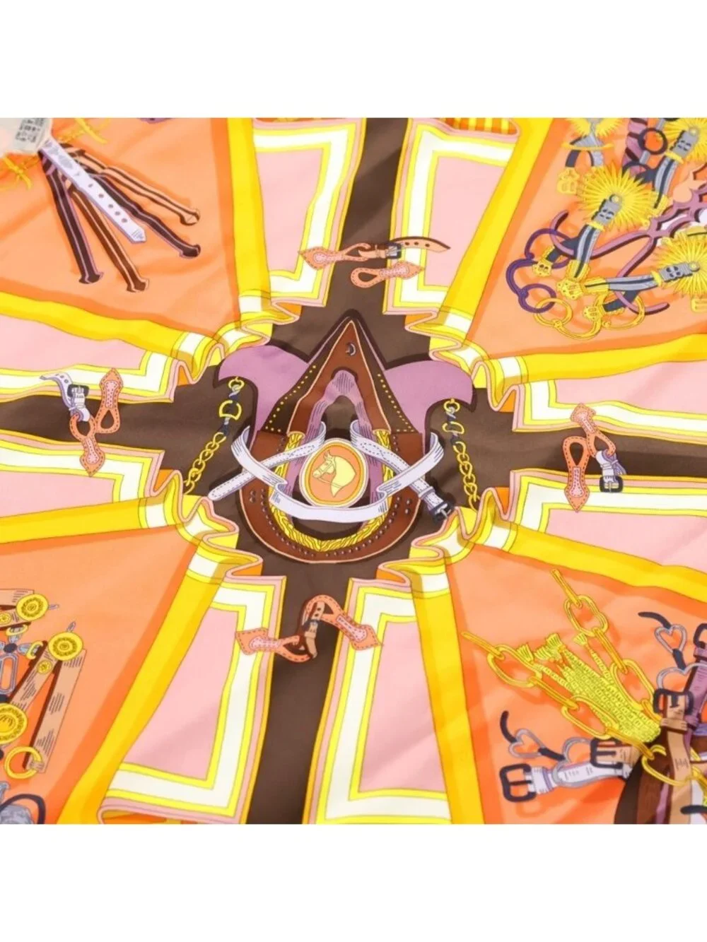 Hermes Carre 90 Silk Scarf Orange - Picture 5 of 6